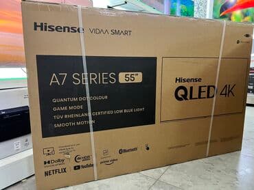 телевизор smart tv: Телевизор Hisense 55E7NQ 2024 4K QLED Смарт тв видаа голосовой — 1