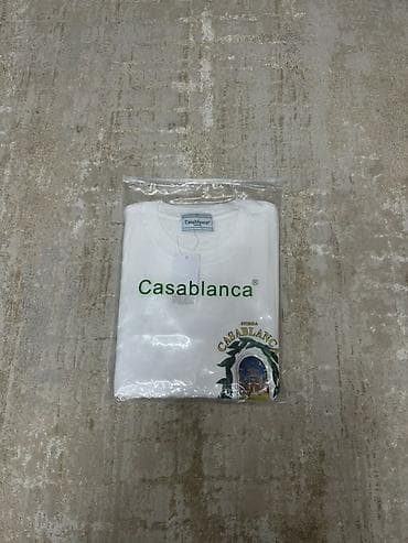 футболкалар: Футболка Casablanca “Avenida Casablanca” (унисекс) - Базовая белая — 5