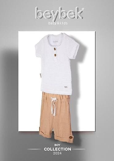 Комплект летней одежды🇹🇷 для мальчиков, включающий рубашку поло и