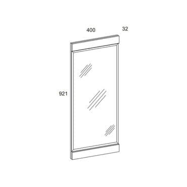наклейка зеркало: Артикул: 00018507 Магеллан Зеркало навесное 40, Cосна винтаж, Анрэкс — 2