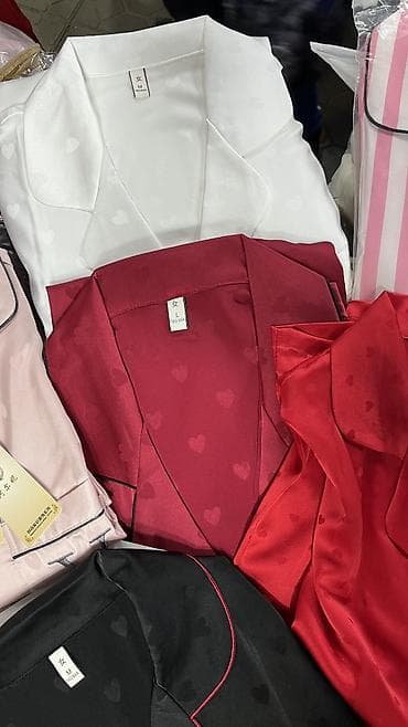 пижама двойка: Шелк это всегда: ~красиво ~качесивенно ~элегантно 😍 0 сом | XS S M — 3