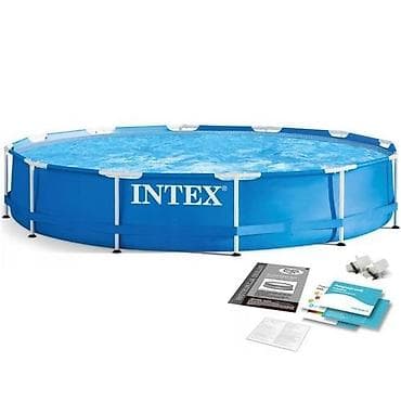бассейн каркасной: Каркасный круглый бассейн Intex - Тип: сборный каркасный бассейн для — 1