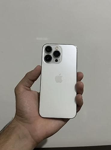 IPhone 13 Pro, Новый, 128 ГБ, Серебристый, Защитное стекло, Чехол, 100 %