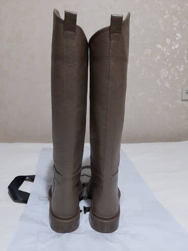 сапоги зимние женские натуральная кожа натуральный мех распродажа: Сапоги, 38, Новый, цвет - Бежевый, Самовывоз — 6