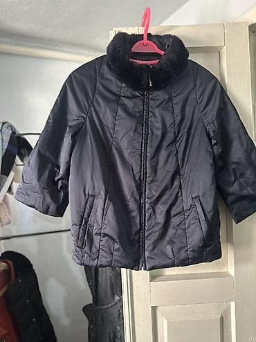 Айымдардын кийими: Женская укороченная куртка черного цвета. - Материал верха: плотная — 8