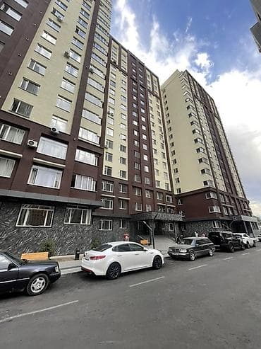 квартиры 8 микрорайон: 2 комнаты, 76 м², Пишпек Элитка, 6 этаж, ПСО (под самоотделку) — 2