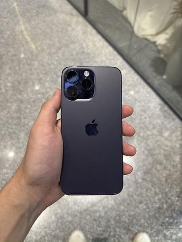 IPhone 14 Pro Max, Колдонулган, 128 ГБ, Deep Purple, Заряддоочу түзүлүш, Коргоочу айнек, Каптама, 80 % — 1