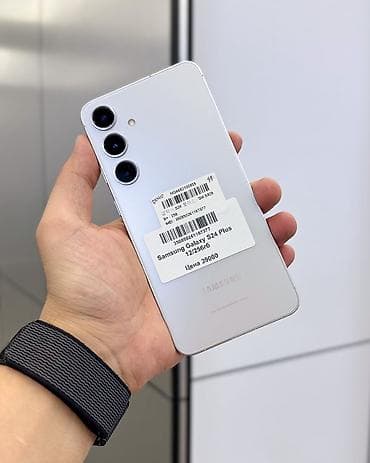 samsung galaxy fold2: Samsung Galaxy S24+, Б/у, 256 ГБ, цвет - Белый, В рассрочку, 1 SIM, eSIM — 1