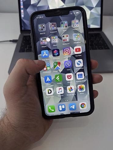 картридж заправка: IPhone Xs Max, Б/у, 512 ГБ, Золотой, Зарядное устройство, Защитное стекло, Чехол, 100 % — 1