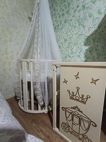 мебель в токмаке: Люлька, Колыбель, Дерево, цвет - Бежевый — 1