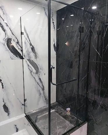 Терезелер жана комплектөөчүлөр: Данный вид распашной душевой перегородки подходит для любителей стиля — 3