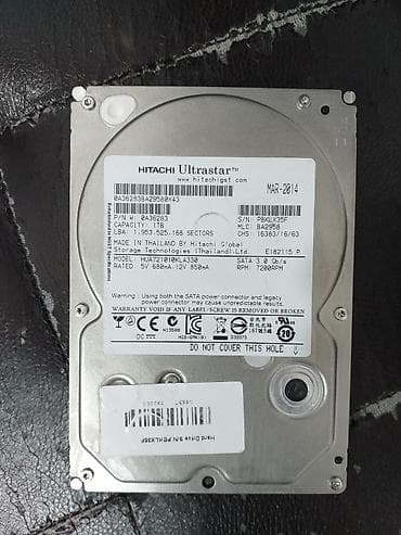 hdd 3000 gb: Накопитель для ПК, Б/у, Hitachi, HDD, 1 ТБ, 3.5", Для ПК — 1
