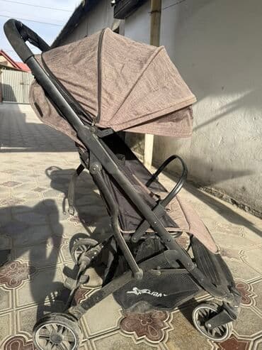 3 колесный велосипед: Коляска, цвет - Коричневый, Б/у — 1