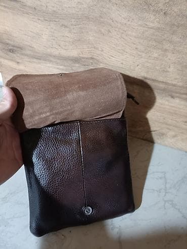 pull and beer: Барсетка, Материал: Натуральная кожа, Новый — 4