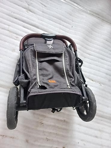 трёхколёсный детский велосипед: Коляска, цвет - Коричневый, Б/у — 3