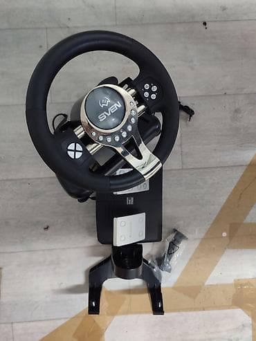 SVEN GC W-800 ИГРОВОЙ РУЛЬ Блок педалей. Крепежная скоба. Диск с at lalafo.kg SVEN GC W-800 ИГРОВОЙ РУЛЬ Блок педалей. Крепежная скоба. Диск с