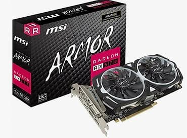 attack shark: Видеокарта для ПК, Б/у, MSI, Radeon RX, 8 ГБ — 1