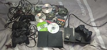 Две игровые приставки Sony PlayStation 2 одна рабочая у второй не