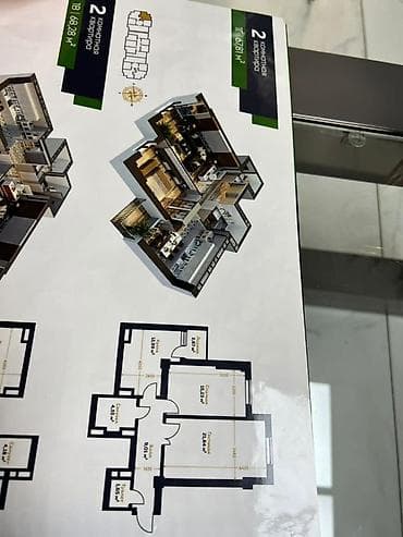 Продажа квартир: 2 комнаты, 68 м², Элитка, 14 этаж, Готовая ПСО (под самоотделку) — 1
