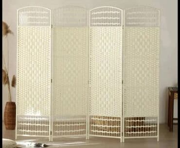 Офисная мебель: Ширма, перегородка Материал: Дерево, Колличество секций: 4, С резьбой, Межкомнатные — 3
