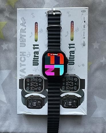 детские умные часы бишкек: Смарт‑часы Ultra 2 (11С) Цвет корпуса: черный. Ремешок: черный — 2