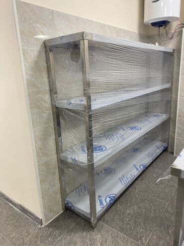 оборудование для общепита: Ванна моечная, мойка, стол из нержавейки, стол нейтральный, стеллажи — 7