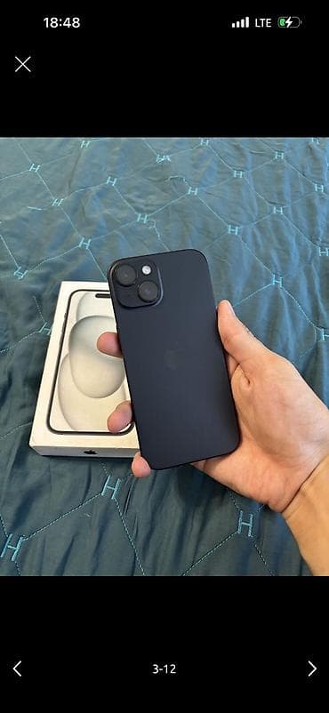 айфон hs: IPhone 15, Б/у, 128 ГБ, Черный, 74 % — 3