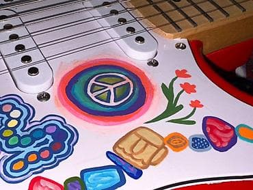 Гитары: Электрогитара Squier by Fender в стиле Stratocaster(реплика) с ярким — 5