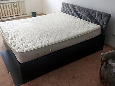 кровать 2: Двуспальная кровать, Б/у, С матрасом, длина - 200 см — 4