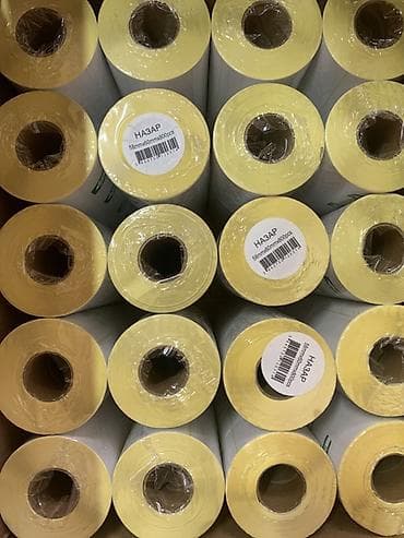 Сарпталуучу материалдар: Термоэтикетки 58х60 800 наклеек цена за штука 160 оптам цена - — 2