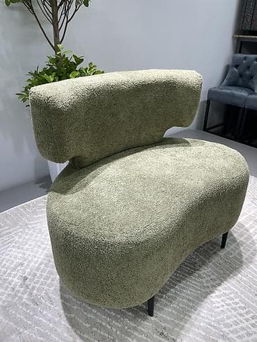 кресло бровиста: Кресло дизайнерское, безподлокотное, с асимметричным силуэтом - — 3