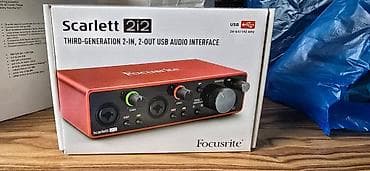 Техника жана электроника: Аудиоинтерфейс Focusrite Scarlett 2i2 (3‑го поколения), USB - Формат — 1