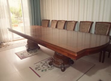 кровать резная: Стол для зала, Б/у, Не раскладной, Прямоугольный — 1