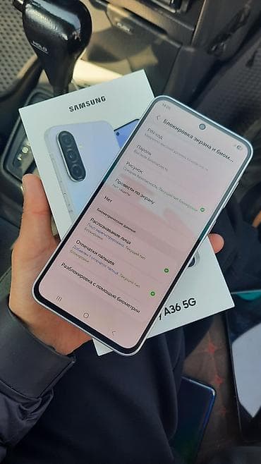 самсунг 15: Samsung Galaxy A36, Б/у, 256 ГБ, цвет - Белый, 2 SIM — 6