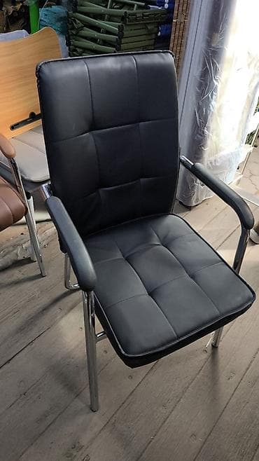 Офисные стулья: Офисный стул, Новый, цвет - Черный, Другой материал — 2