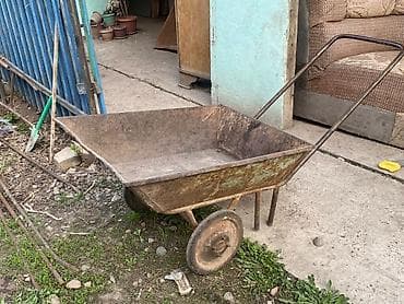 садовые тачки: Садово-строительная тачка и тележка, Стальная, Двухколесная — 2