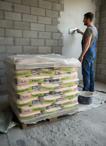 купить суперфосфат 50 кг: Штукатурка гипсовая "Finish" весом 25 кг. Предназначена для внутренних — 1