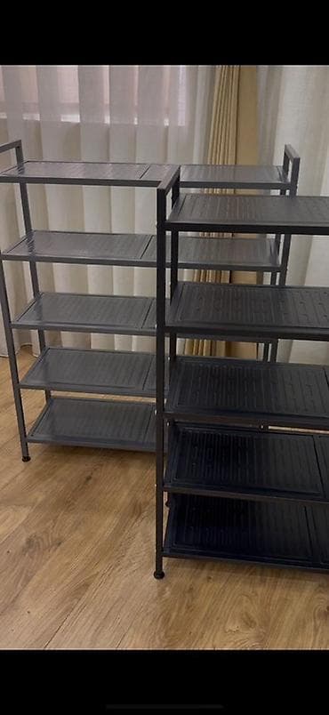 Аппараты для стирки ковров: Обувница металлическая 5полок( черный, белый, графитовый) Размер — 1