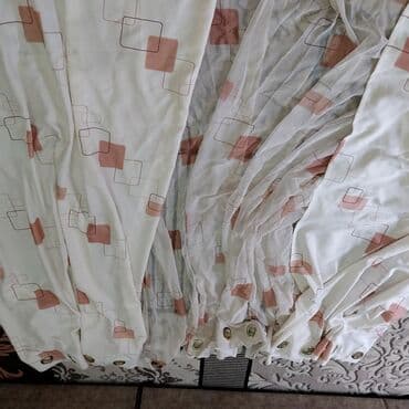 занавеска новый: Ширина -4.90 высота- 2.75 партнёр 2шт ширина 1.9 — 1