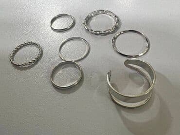 свадебные платья для покрытых: Кольцо, набор, 7 шт, модное, индивидуальное, повседневное, хип- хоп — 6