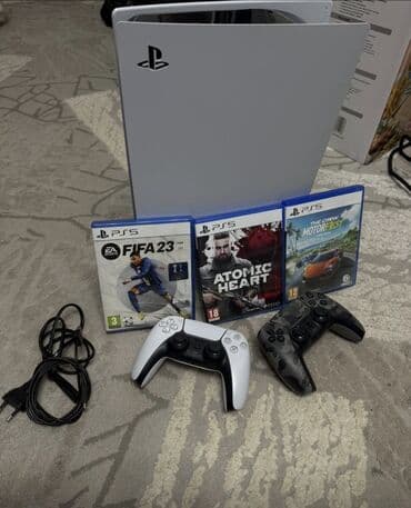 Ps5 fat Идеальное состояние 3 диска Два оригинал джойстика