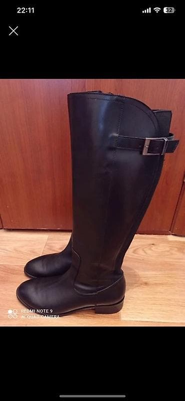 Высокие женские сапоги, классический дизайн до колена. Основные