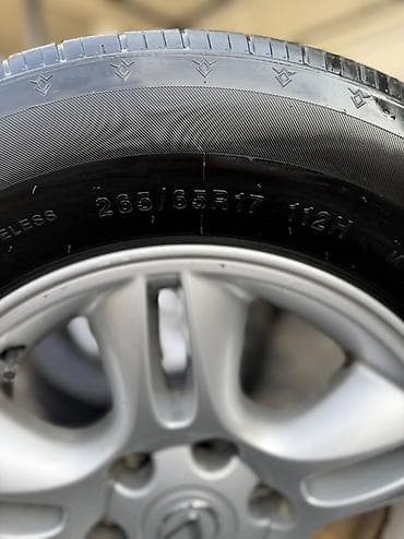 Колеса в сборе 265 / 65 / R 17, Лето, Б/у, Комплект, Внедорожные (АТ/МТ), Литые, отверстий - 6