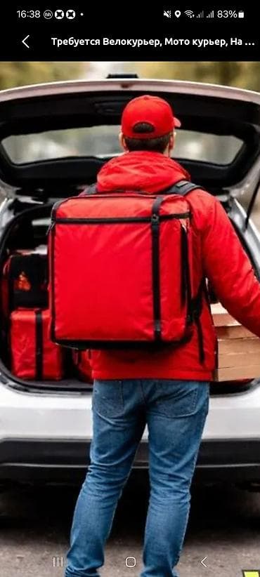 отель бишкеке: Требуется Велокурьер Подработка, Сменный график — 1