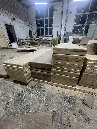 Даяр тепкичтер үчүн тепкичтер: Даяр тепкич үчүн тепкич, Материалы: Жыгач, Жабуусу: Шпондоо — 5