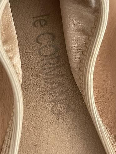 Туфли: Балетки Le Cormans нежного нюдового оттенка с закругленным носком — 2