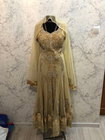 прокат карнавальных костюмов в бишкеке бишкек: Вечернее платье, Длинная модель, С рукавами, Стразы, XS, S, M — 8