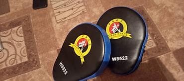 баксерский перчатки: Лапы для бокса/кикбоксинга (пара) - Классическая «ракушка» форма для — 3