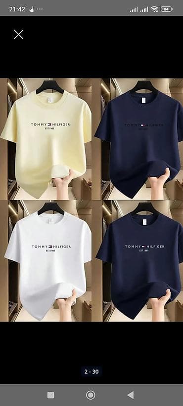 ted david bishkek: Мужская футболка, XL, 2XL, 3XL, Tommy Hilfiger, Новый, Самовывоз, Платная доставка — 2