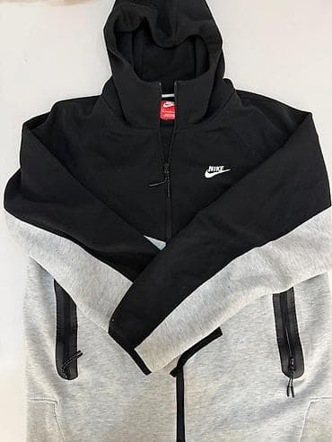 Мужская обувь: Толстовка Nike с капюшоном на молнии без пятин носил 2 раза размер не — 1